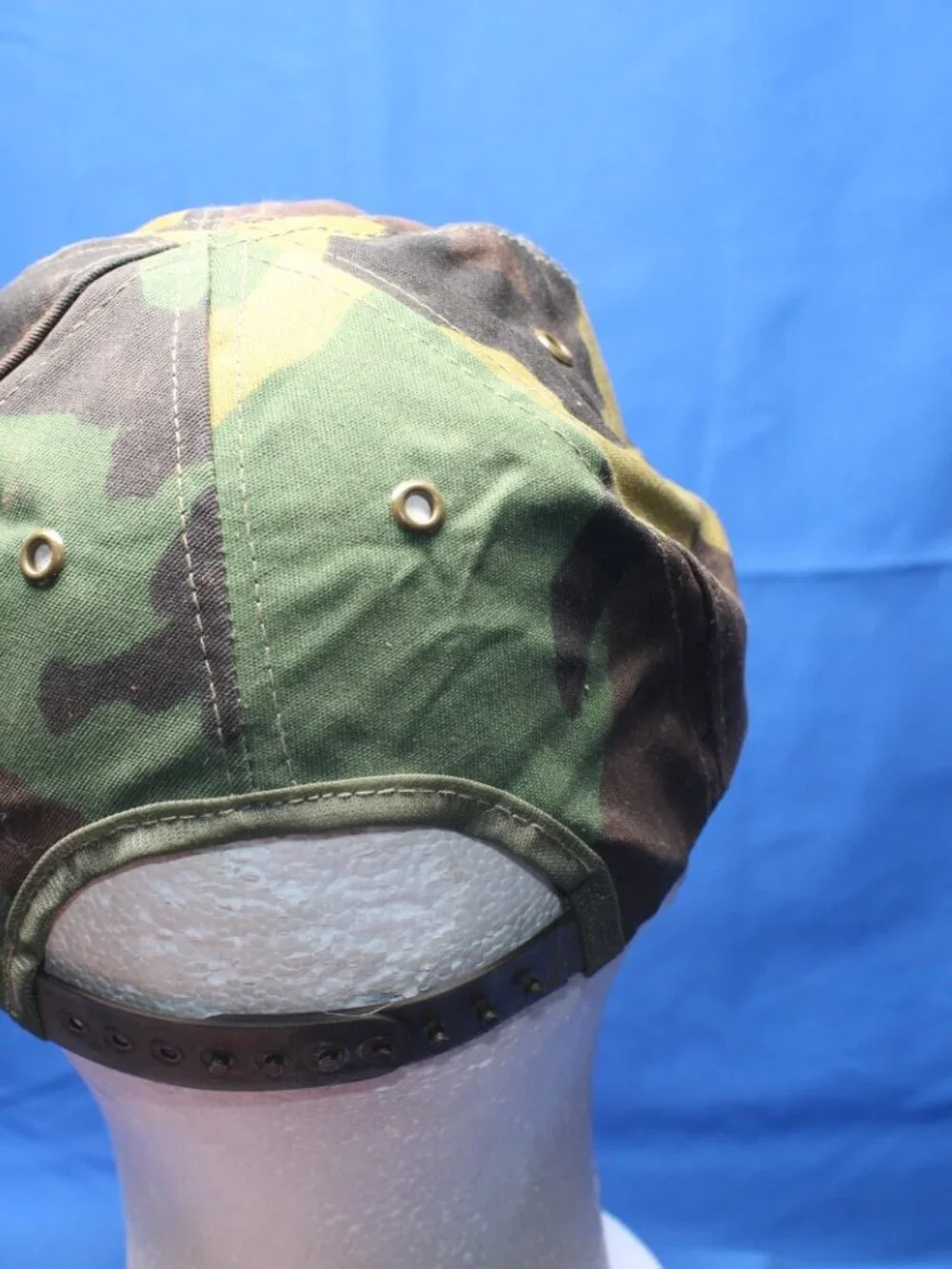 Vtg. Green Camo Cap Boys Hat Made in USA